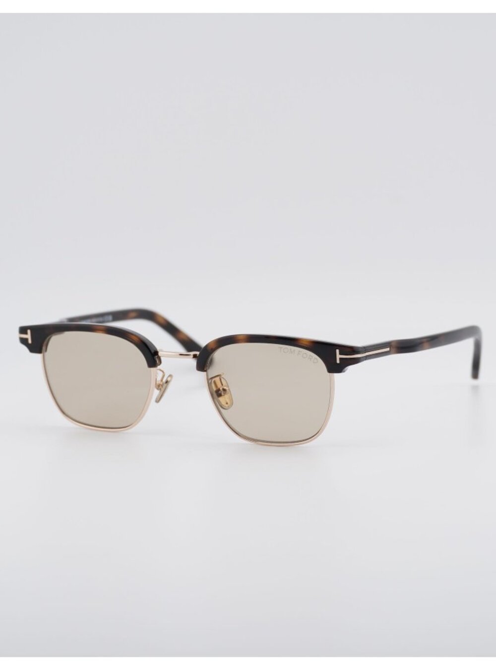 Tom Ford FT1119-D 52A Sunglasses Brown/Dark Havana Browline Frame